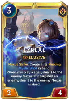 Leveled Ezreal Card