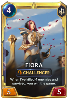 Leveled Fiora Card