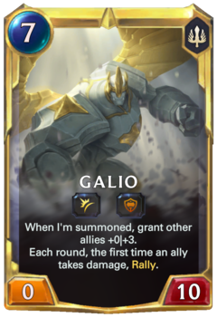 Leveled Galio Card
