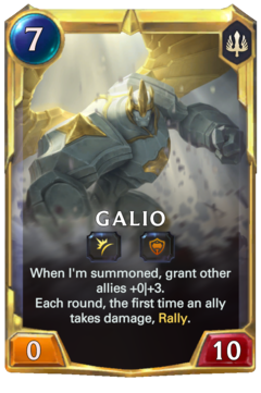 Leveled Galio Card