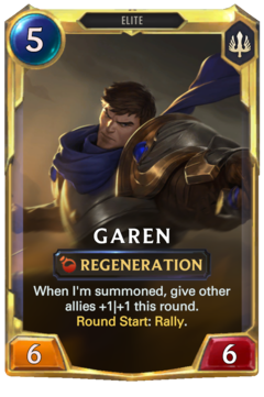 Leveled Garen Card