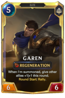Leveled Garen Card