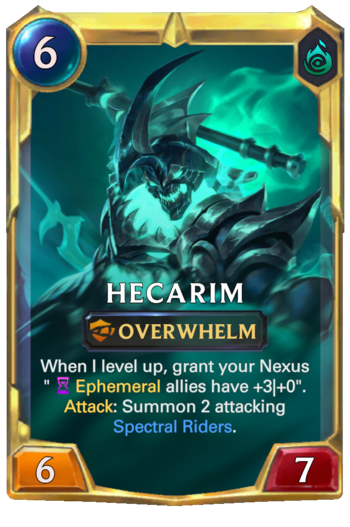 Leveled Hecarim Card