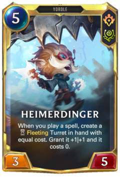 Leveled Heimerdinger Card