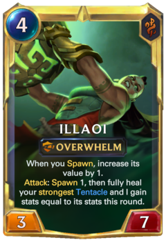 Leveled Illaoi Card