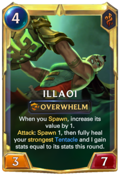 Leveled Illaoi Card