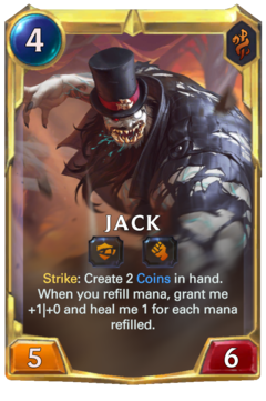 Leveled Jack Card