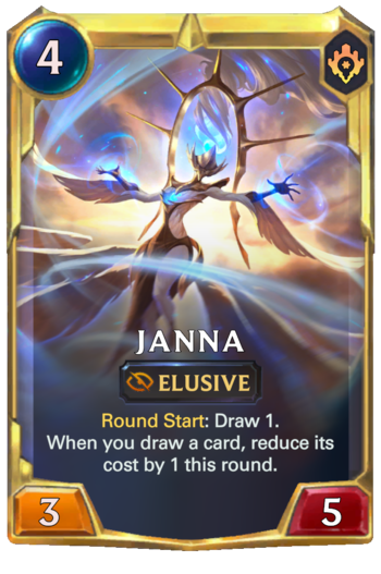 Leveled Janna Card