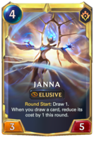 Leveled Janna Card