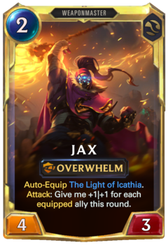 Leveled Jax Card