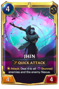 Leveled Jhin Card