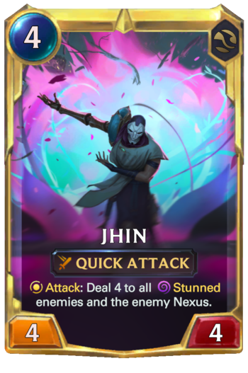 Leveled Jhin Card