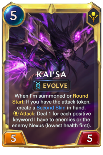 Leveled Kai'Sa Card