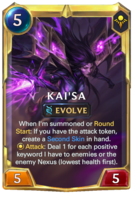 Leveled Kai'Sa Card