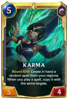 Leveled Karma Card