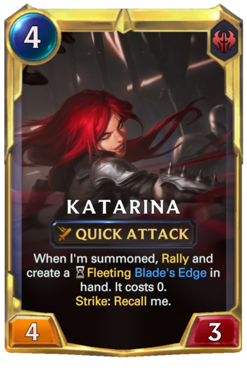 Leveled Katarina Card