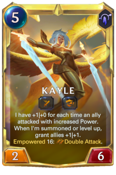 Leveled Kayle Card
