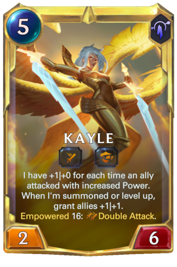 Leveled Kayle Card
