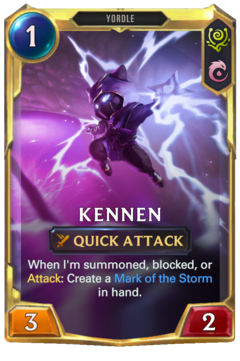 Leveled Kennen Card