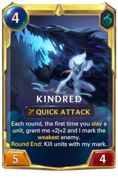 Leveled Kindred Card