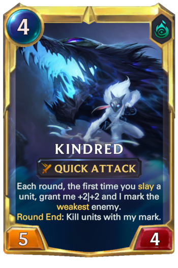 Leveled Kindred Card