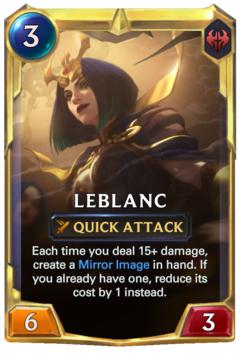 Leveled LeBlanc Card