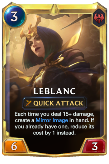 Leveled LeBlanc Card