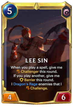 Leveled Lee Sin Card