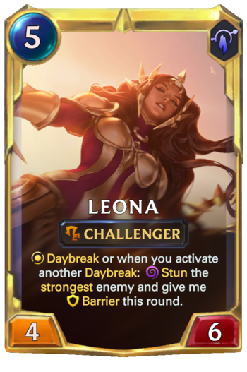 Leveled Leona Card