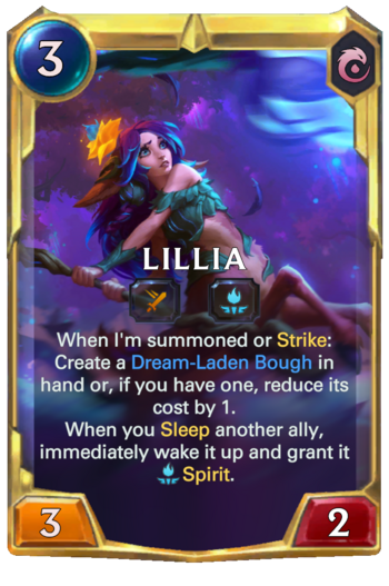 Leveled Lillia Card