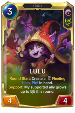 Leveled Lulu Card