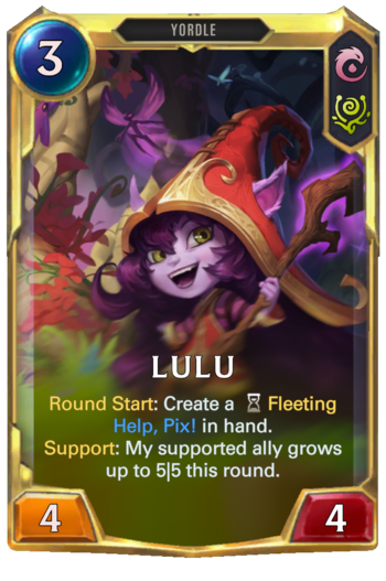 Leveled Lulu Card