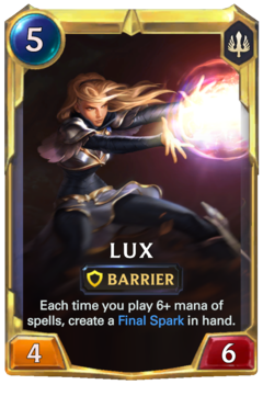 Leveled Lux Card