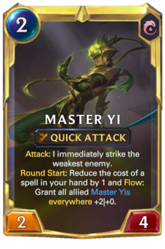 Leveled Master Yi Card