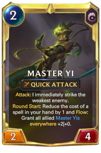 Leveled Master Yi Card