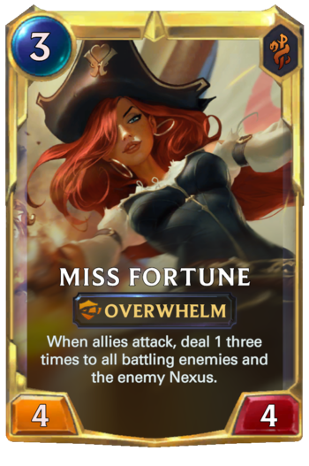 Leveled Miss Fortune Card