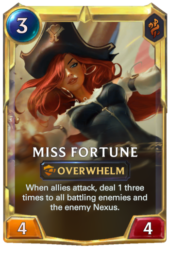 Leveled Miss Fortune Card