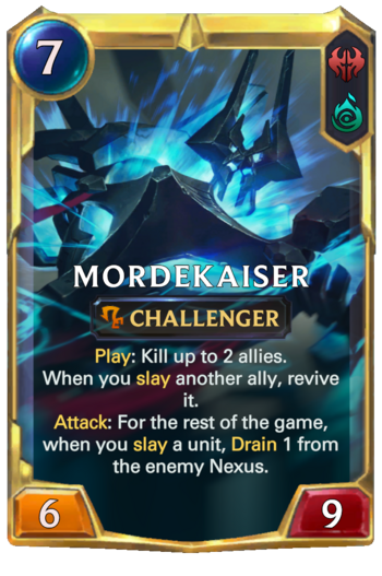 Leveled Mordekaiser Card