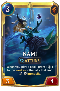 Leveled Nami Card