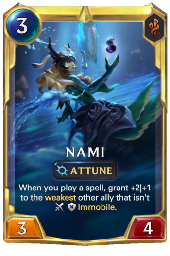 Leveled Nami Card