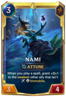Leveled Nami Card