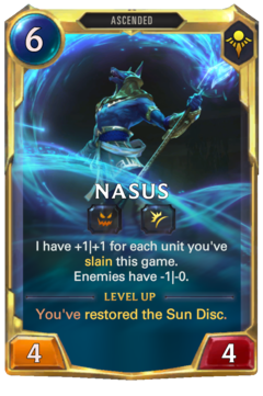 Leveled Nasus Card