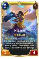 Leveled Nilah Card