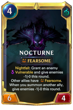 Leveled Nocturne Card
