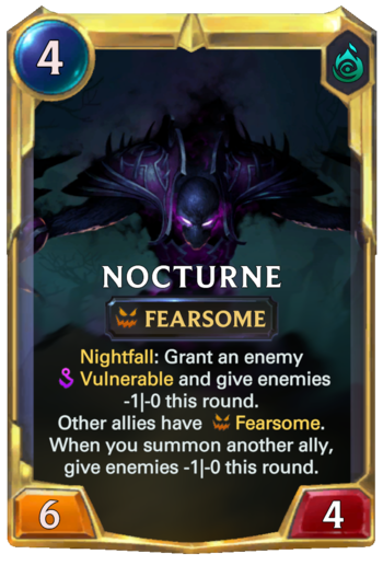 Leveled Nocturne Card