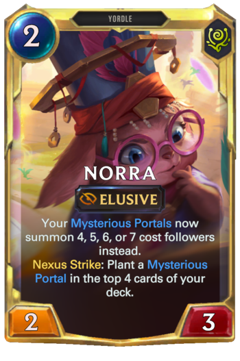 Leveled Norra Card