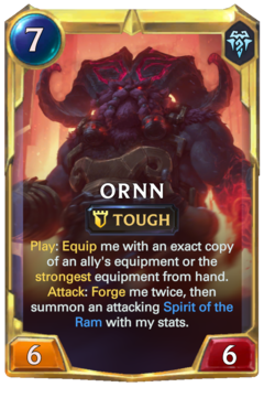 Leveled Ornn Card