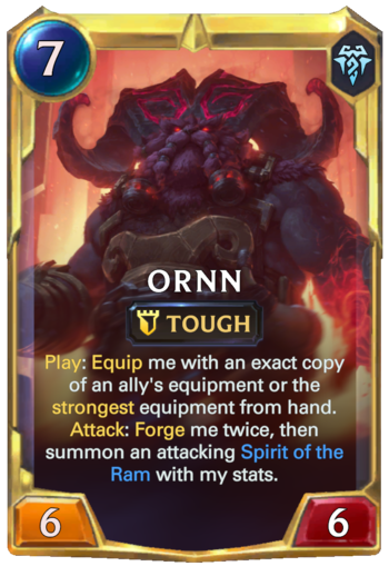 Leveled Ornn Card