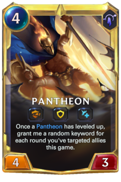 Leveled Pantheon Card