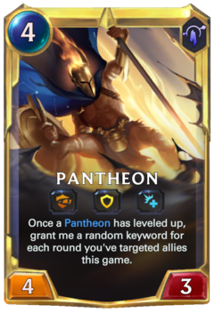 Leveled Pantheon Card